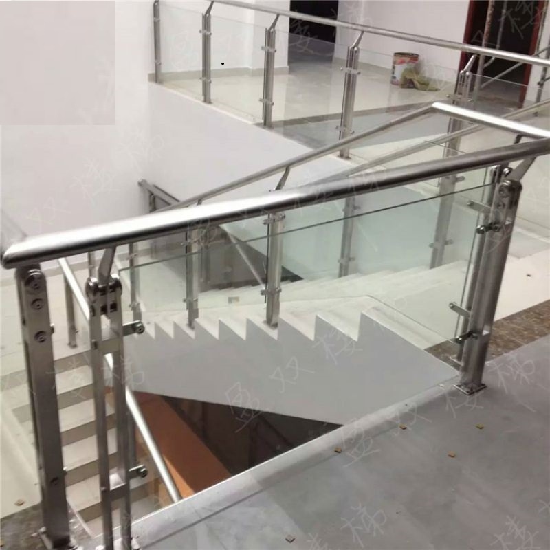 Penjepit Kaca Stainless Sus 304 Railing Kaca Stainless Single Sayap Railing Tangga 10.5cm Jepit Kaca