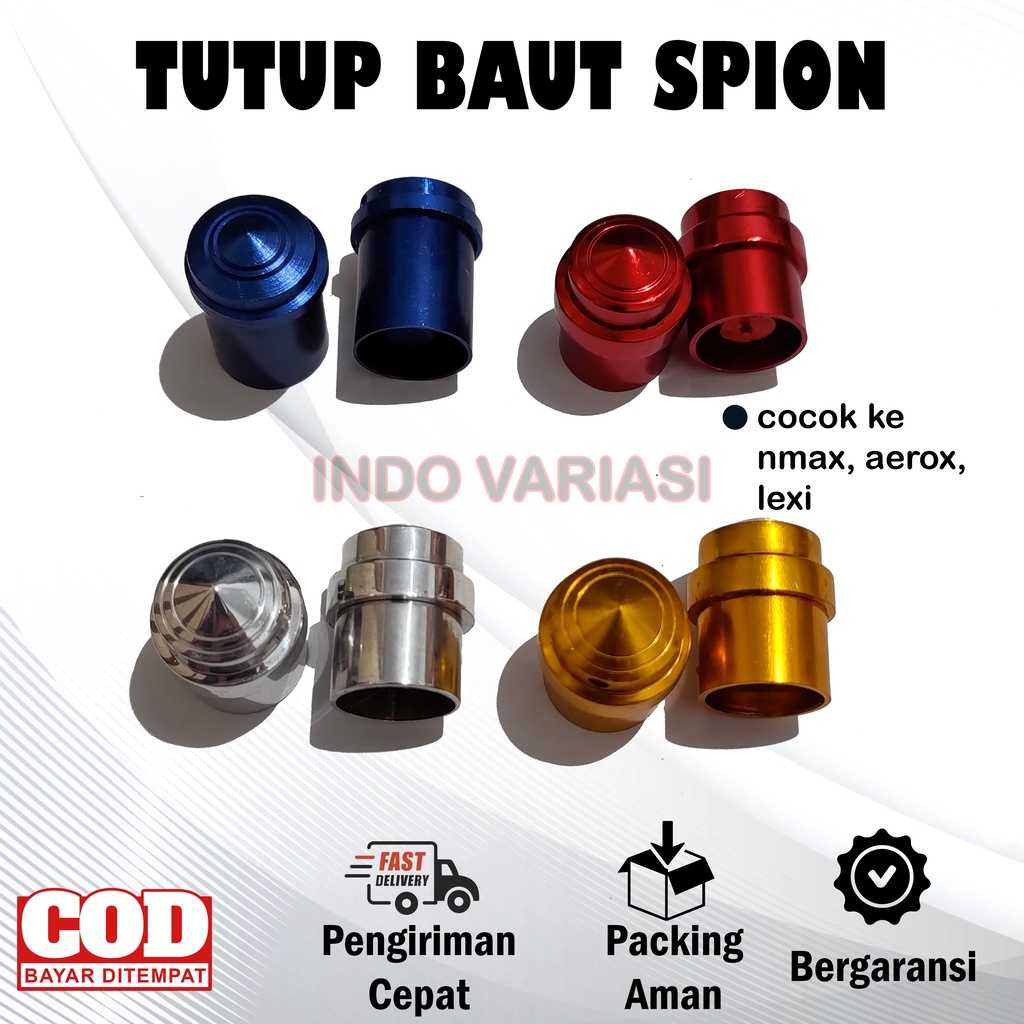 Baut Spion Motor Nmax Aerox Lexi Tutup Lubang Variasi