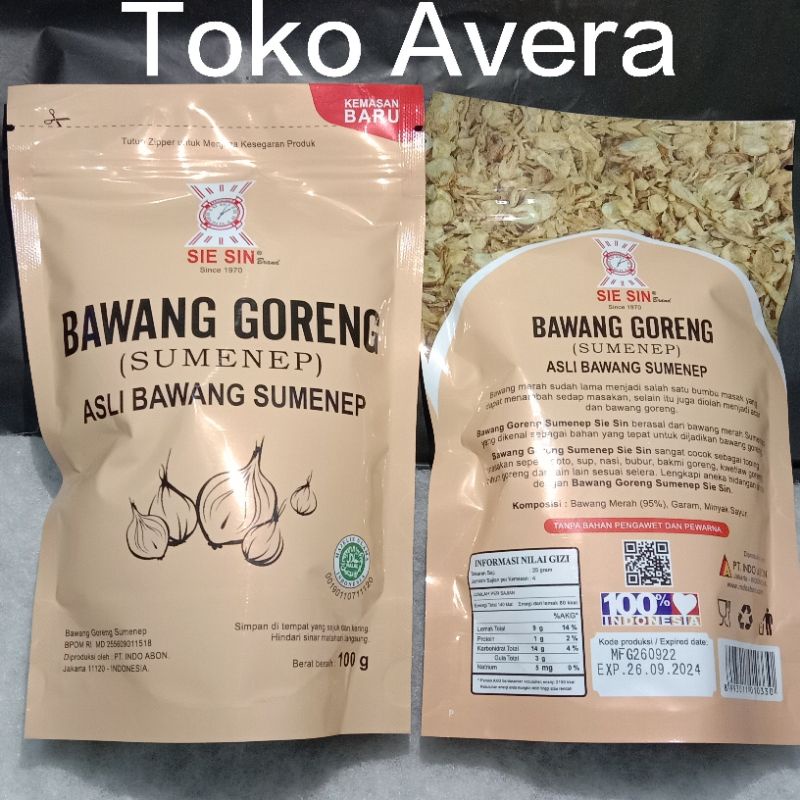 

Bawang Goreng Asli Sumenep Renyah 100 gr (halal) Sie Sin Fried Onion