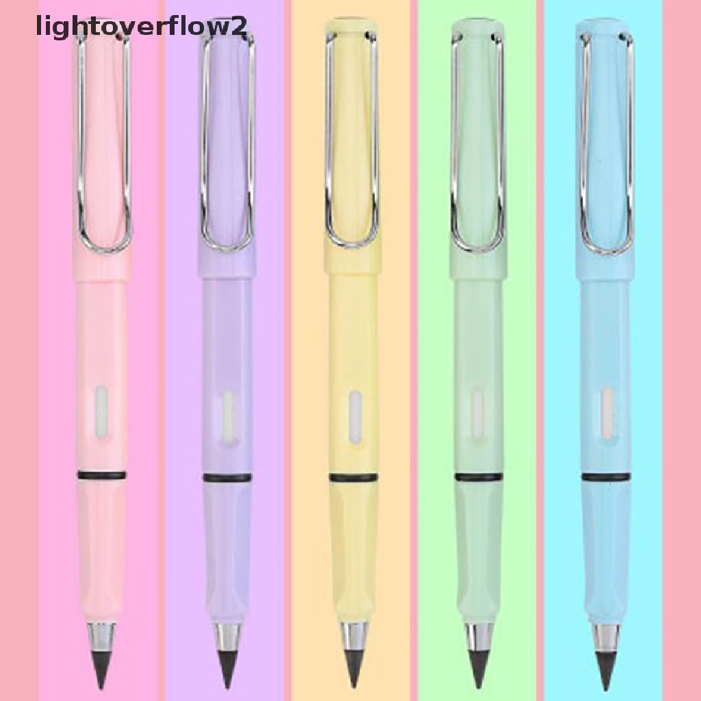 (lightoverflow2) Pensil Teknologi Infinite Tanpa Tinta Bahan Metal