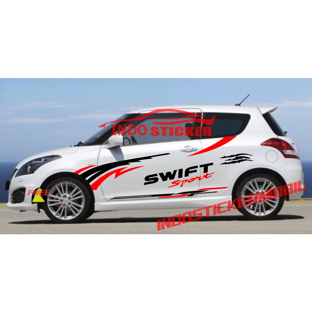 sticker mobil suzuki swift sticker stiker mobil suzuki swift sport terbaru