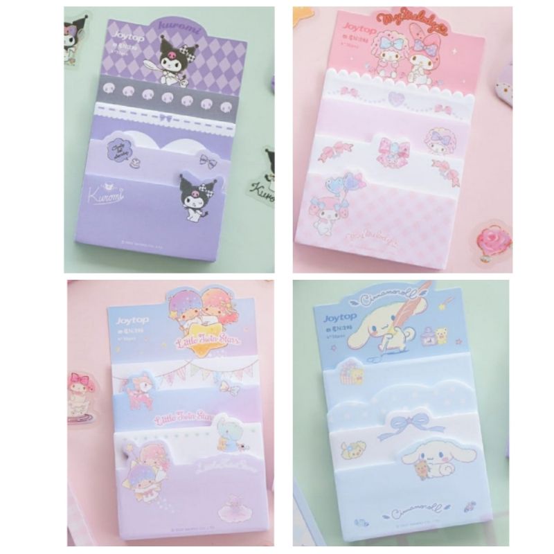 

CL Post it susun Melody Kuromi.Twin Stars Cinamoroll