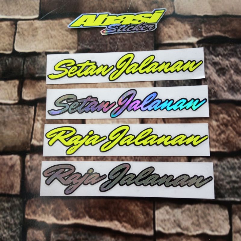 STICKER CUTTING RAJA JALANAN , SETAN JALANAN