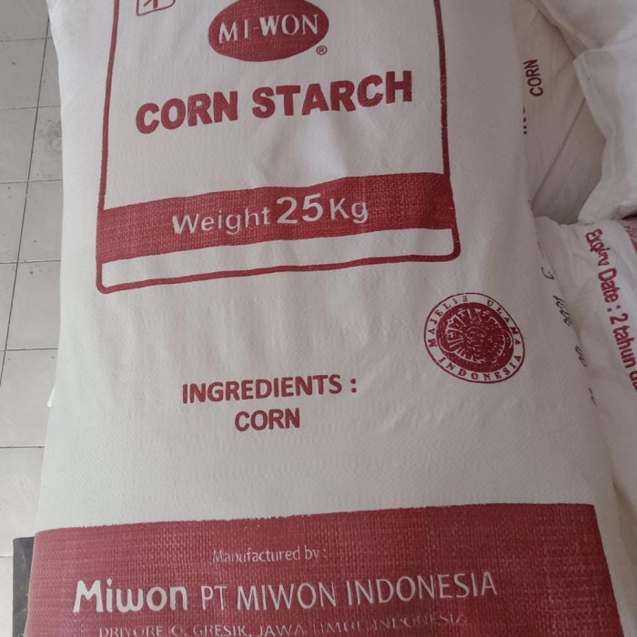 

Tepung Khusus Jne Corn Starch Miwon 25Kg (1Zak) /Tepung Maizena Miwon 1Zak