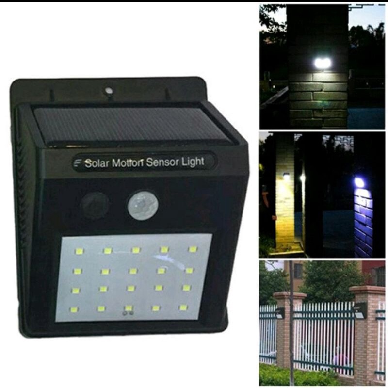 LAMPU SENSOR MITSUYAMA TENAGA SURYA 20 MATA LED