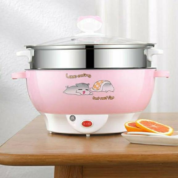 ✨TERBARU✨ Panci listrik keramik serbaguna 2,2L/Panci elektrik multifungsi buruan