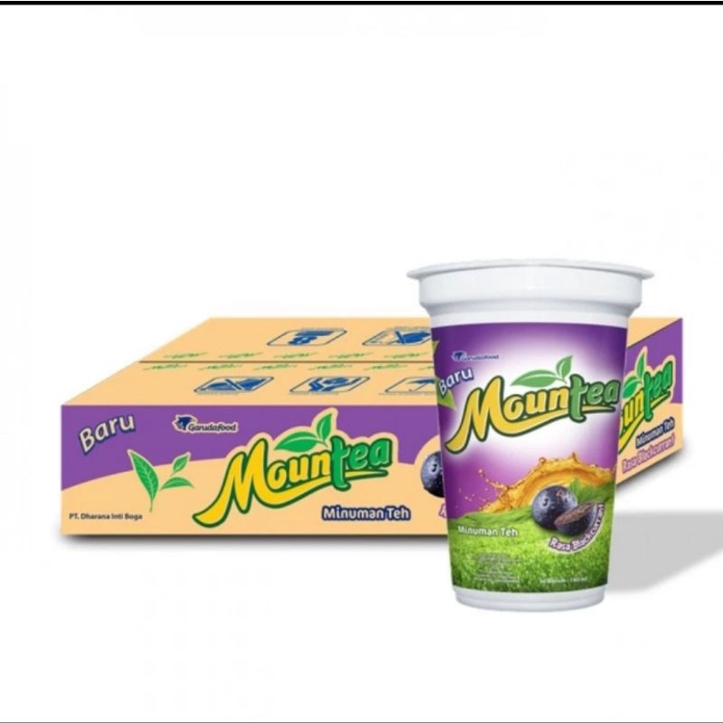 

Minuman Gelas MOUNTEA Rasa Teh dengan Buah 180 Ml