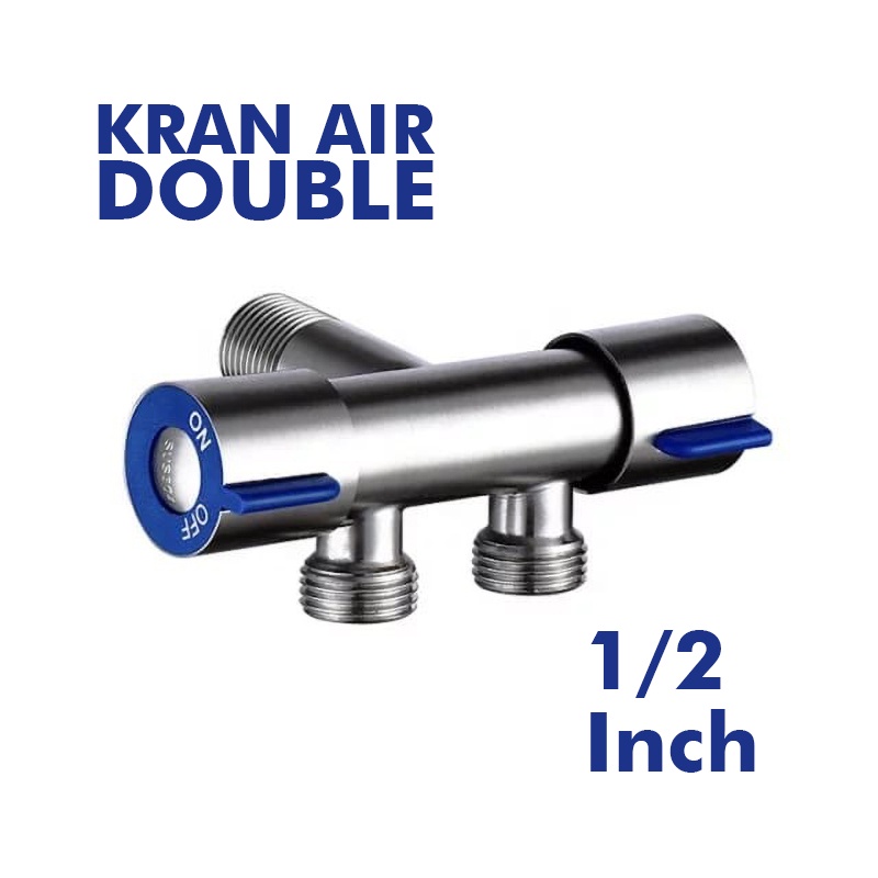 Stop Kran Air Double Stainless 1/2 Inch