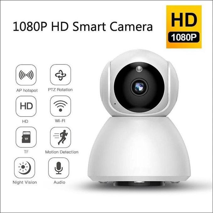 IP Camera Cctv Snowman V380  Wifi Q7s  1080 HD  Wireless 360° View Ip Cam