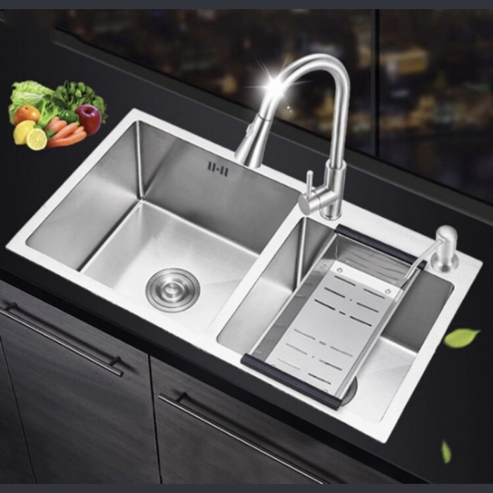 Kitchen Sink Onan Gh 8245 Stainless /Bak Cuci Piring - Cuci Piring ( Peralatan Dan Perlengkapan )