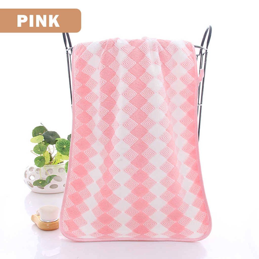 Handuk Mandi Diamond Ukuran 100cm X 50cm Handuk Wajah Bahan 100% Polyester Handuk Mandi Tebal Handuk Mandi Anak- H42-C