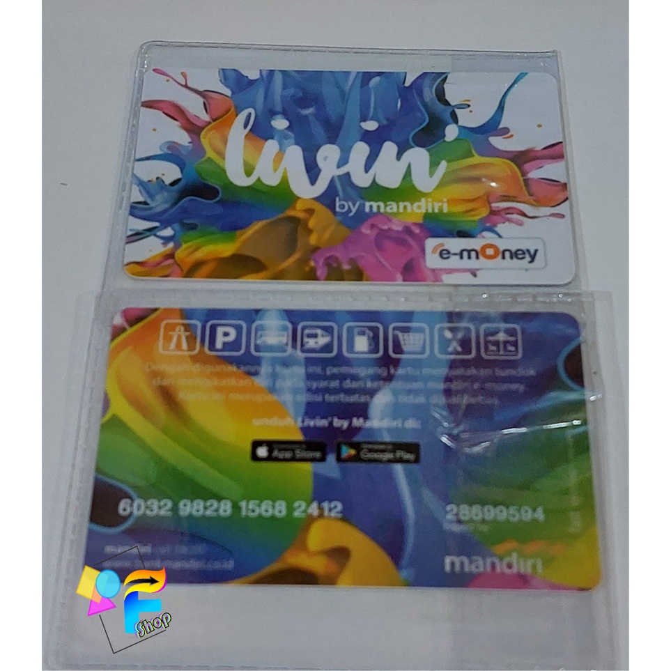 Kartu eMoney eToll Mandiri edisi Livin Mandiri Putih Colour