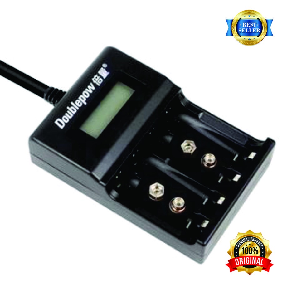 Charger Baterai 1.2V & 9V NI-MH NI-CD Lithium - DOUBLEPOW DP-UK95