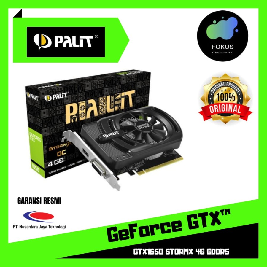 PALIT GeForce GTX 1650 STORMX | VGA GeForce GTX1650 4GB GDDR5