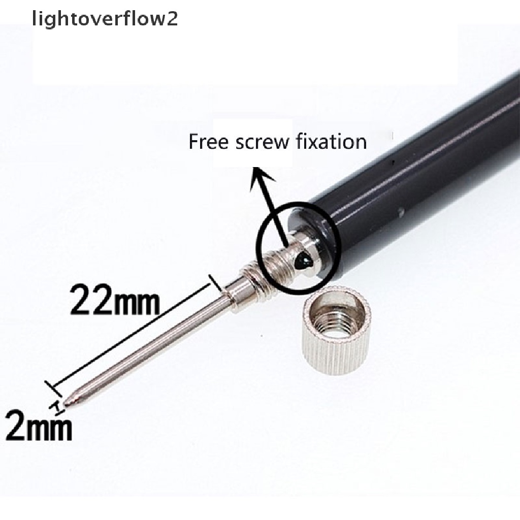 (lightoverflow2) Probe Test Probe Konektor Kabel Insulated Untuk Multimeter
