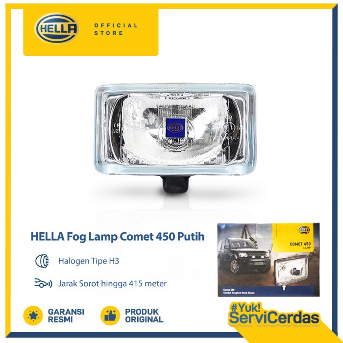 HELLA Fog Lamp Comet 450 White / Putih - Lampu Kabut Mobil