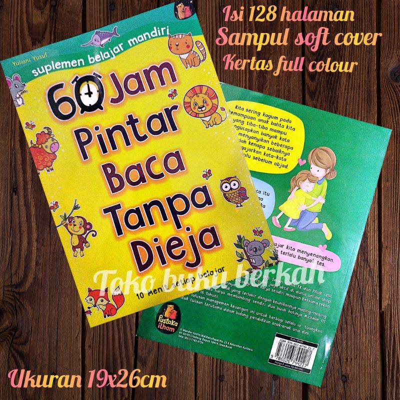 buku suplemen belajar mandiri 60 jam pintar baca tanpa dieja