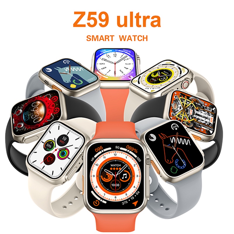 New GARANSISeries 8 Ultra Z59Ultra Smartwatch 2.0" HD Screen Jam Tangan Pintar Pria dan Wanita
