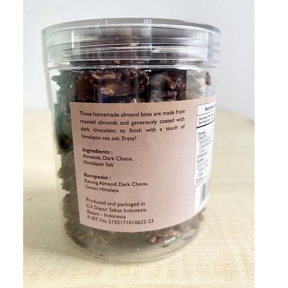 

✨SHOPEE MALL✨ Kacang Almond 200 gr - dark chocolate - himalayan salt !!!