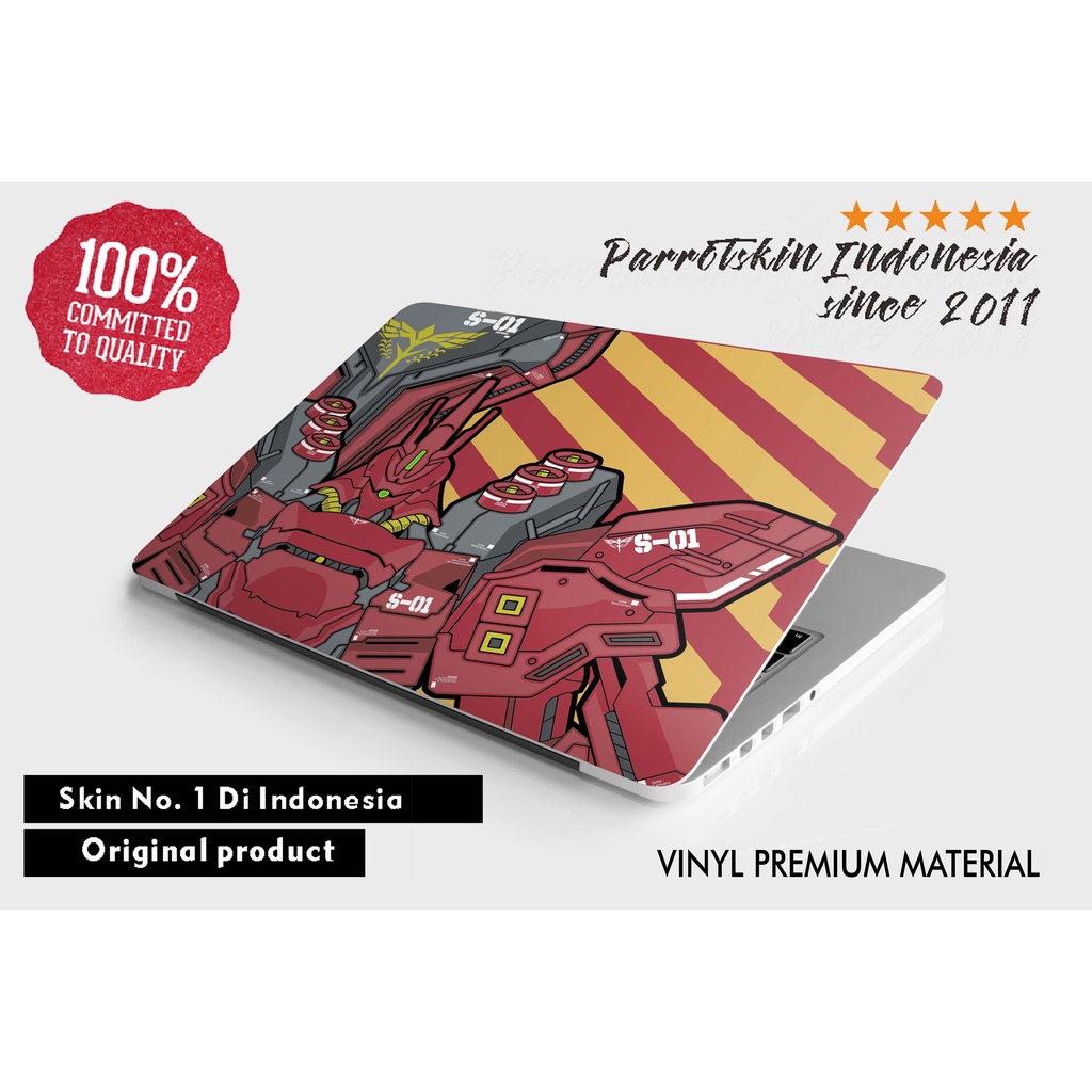 Skin Laptop Asus Acer Hp Macbook Lenovo Infinix Redmibook dll Premium All tipe case Gundam Sticker