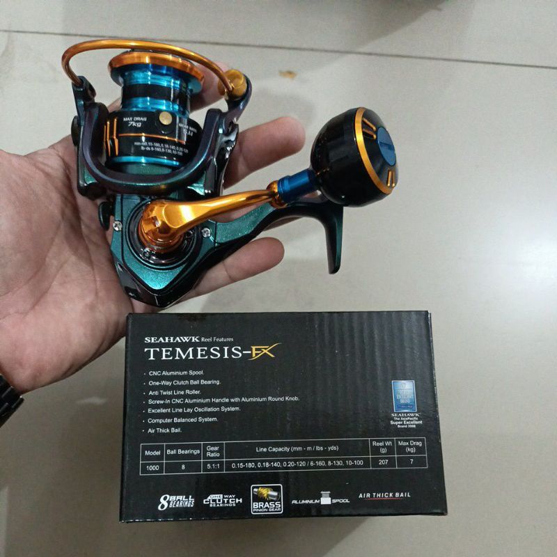 reel seahawk temesis fx 1000