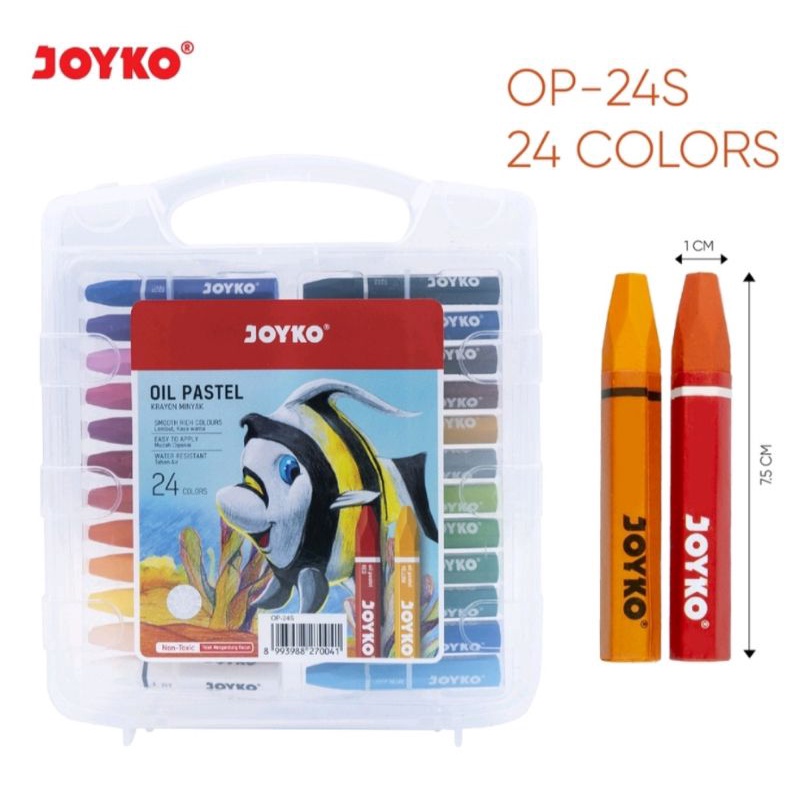 

Crayon Krayon Minyak Joyko Oil Pastel 24S