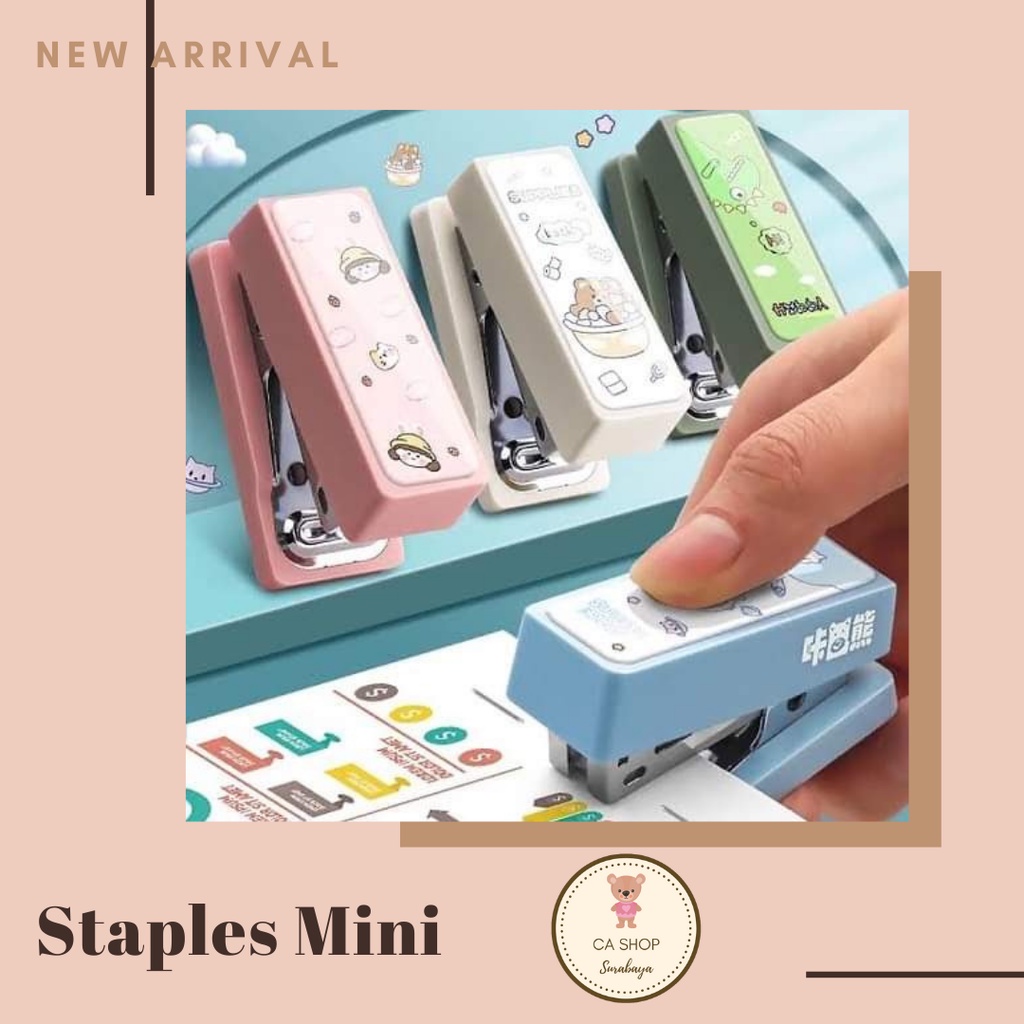 

[ READY SAMARINDA ] Staples Mini Karakter | Stapler Kertas Mini Motif Lucu | Mini Cute Paper Stapler