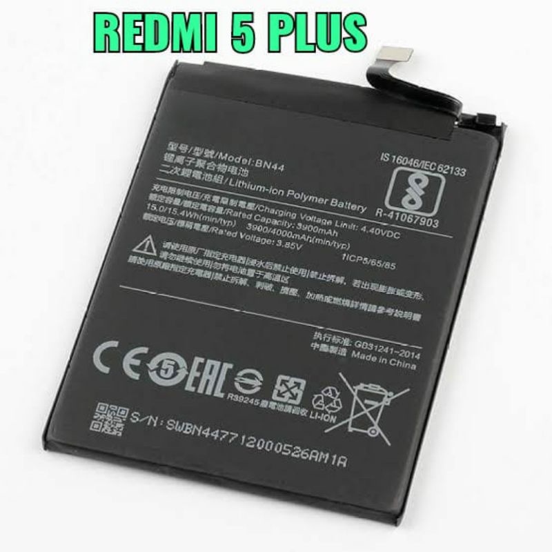 BATERAI XIAOMI BN44 REDMI 5+ BATTERAY REDMI 5PLUS