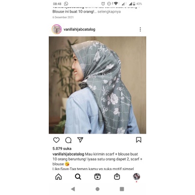 PL Vanilla hijab scarf & HL premium scarf