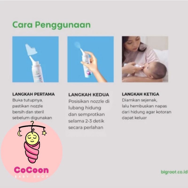 Semprotan Hidung Bayi Bigroot Nose Hygiene Ultra Gentle Baby 50 ml