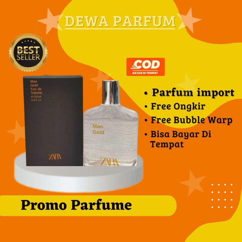 PARFUM ZARA MAN GOLD 100ML ORIGINAL SINGAPORE
