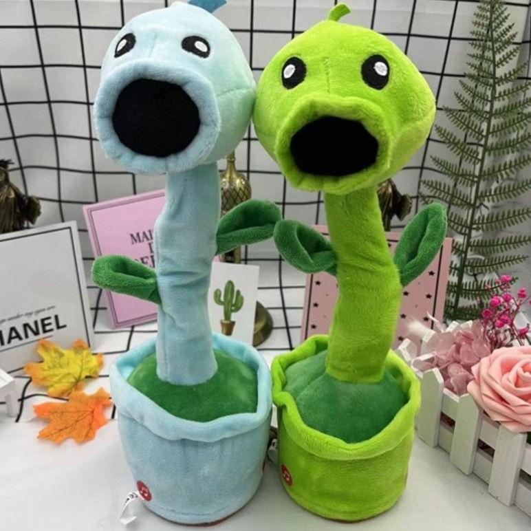 Squid Game Japan Boneka Tinju ,Cactus Toy Chager USB Boneka Pintar Kaktus Joget Goyang Bisa Ngomong 