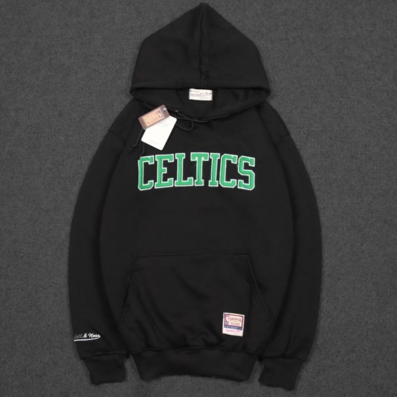 Hoodie Celtics x Mitchell And Ness Fulltag Label Pria Wanita