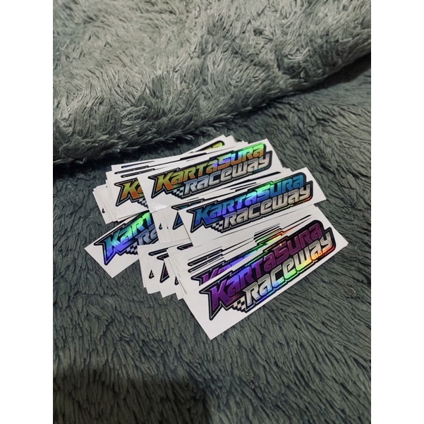 stiker kartasura raceway hologram