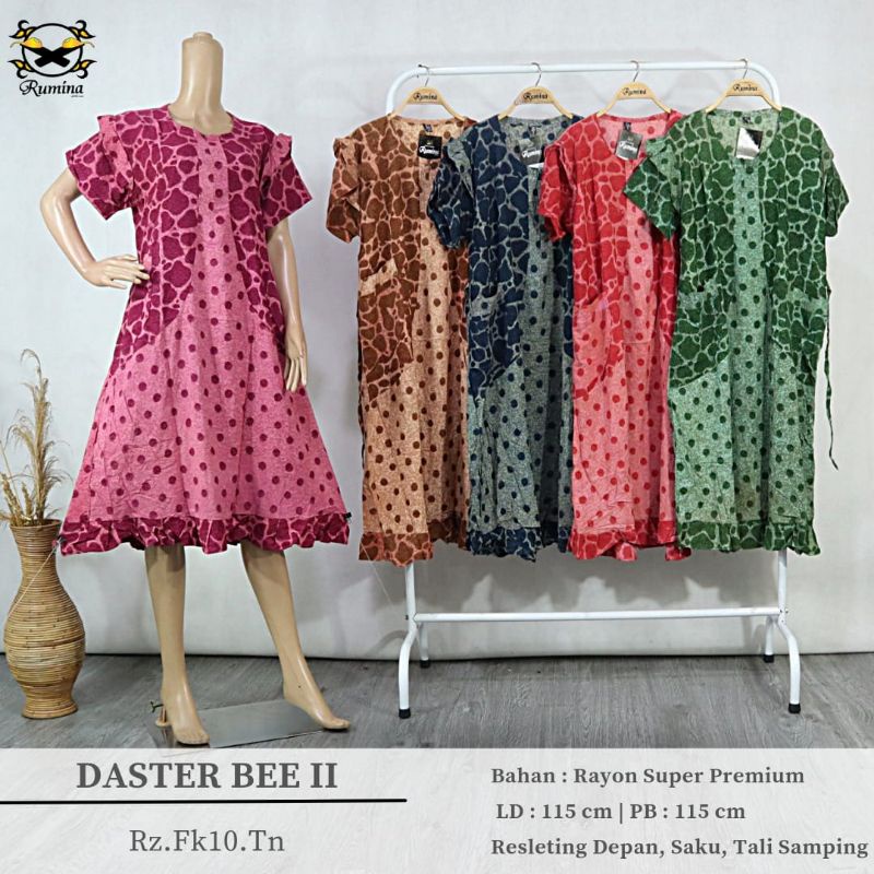 Daster Premium Rz.Fk10.Tn Daster Bee II Pola Cantik Daster Santung Premium Ori Batik Cap By Rumina B