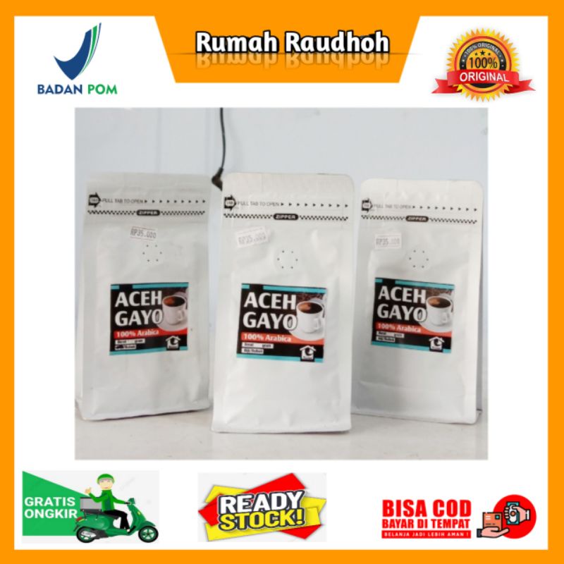 

KOPI ACEH GAYO 100% ARABICA ISI 100 GRAM - MINUMAN KOPI BUBUK ARABICA