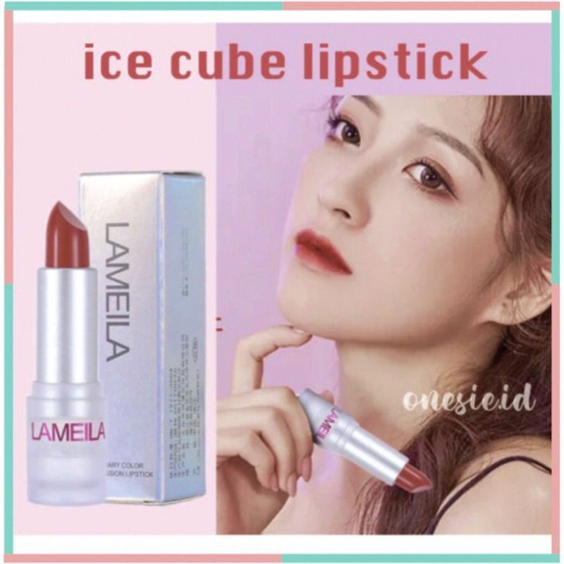 LAMEILA Ice Cube Lipstik Matte Lipstik 8 Warna Tahan Lama LA080