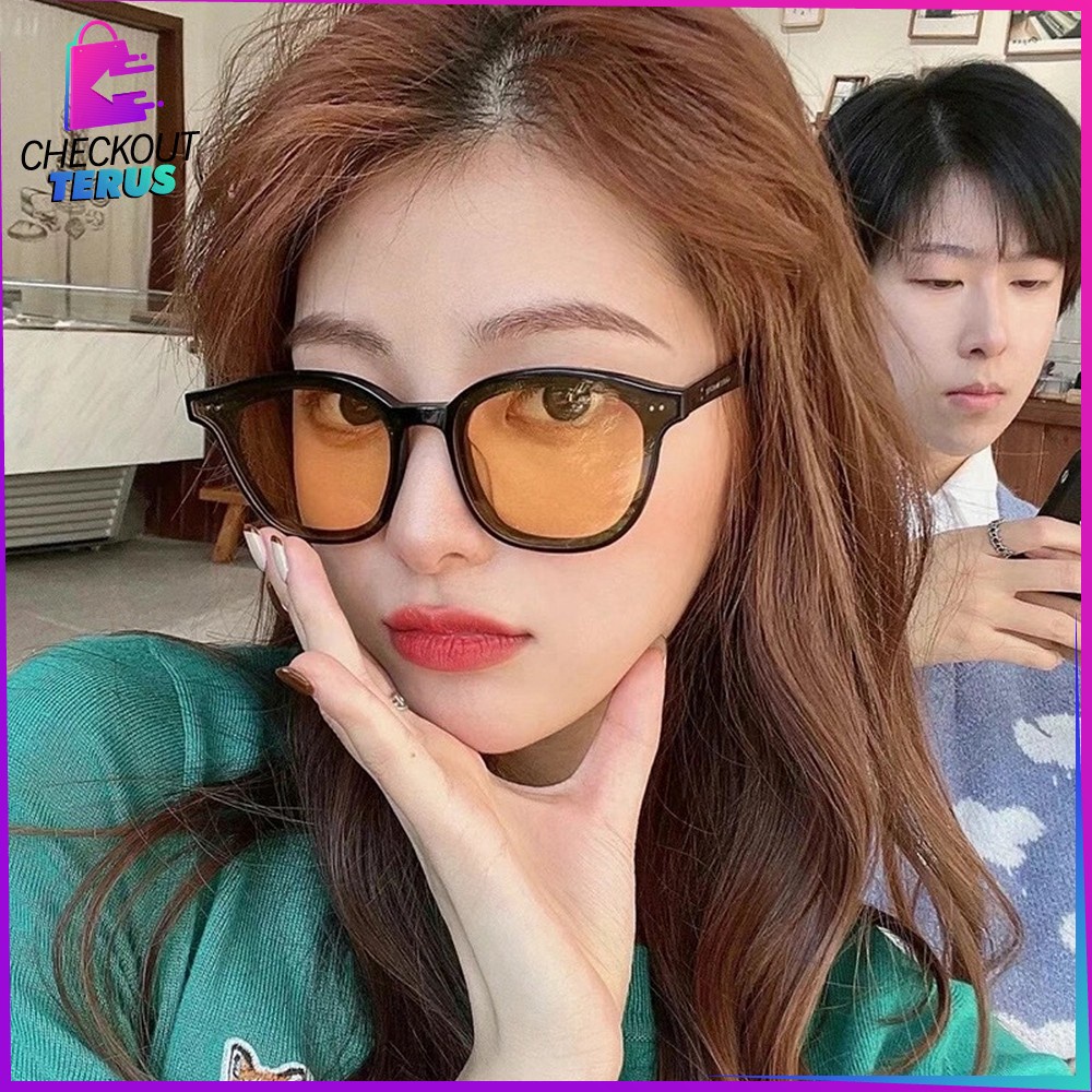 CT C654 Kacamata Korean Fashion Kaca Mata Vintage Retro Korea Sunglasses Kuning Pria Wanita Unisex Fashion