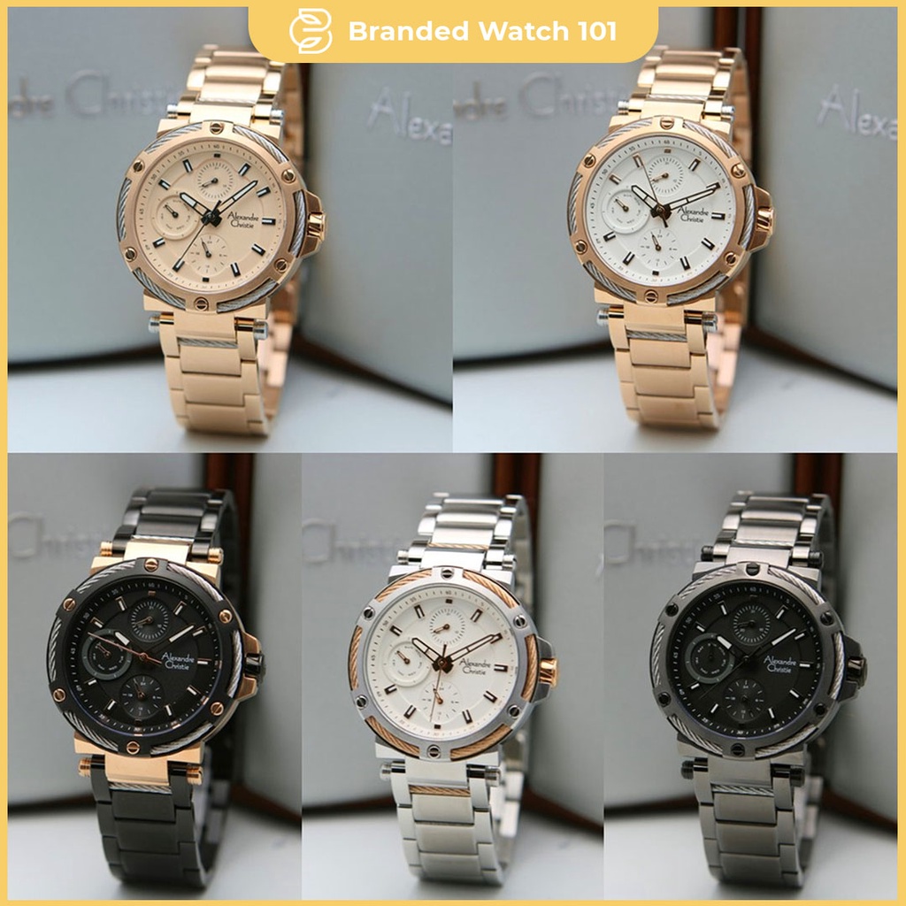 ORIGINAL Jam Tangan Wanita Alexandre Christie AC 6561 / AC6561 / 6561 Garansi Resmi 1 Tahun.