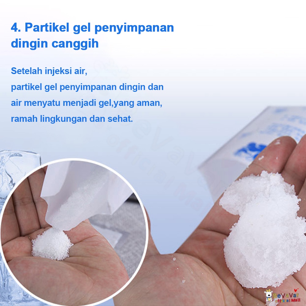 BEVAVAR Ice Gel Pack Bag Jelly Es Pack 200 Ml Untuk Cooler Bags Pendingin Tas Asi