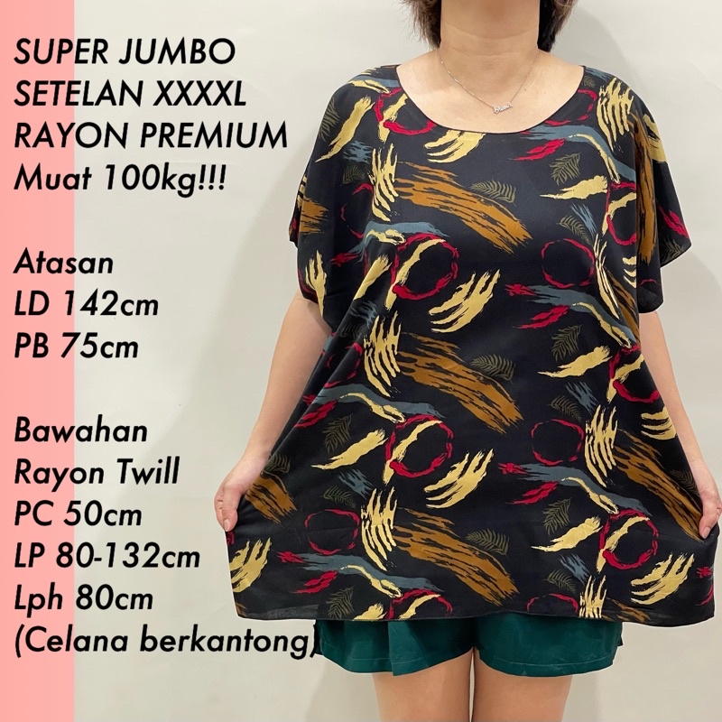 PAKET COMBO E !!! SETELAN BAJU BALI SUPER JUMBO FIT TO 4XL REAL PICT!!!