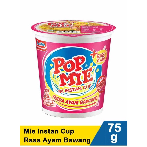 

Pop Mie Mi Instan Ayam Bawang 75G