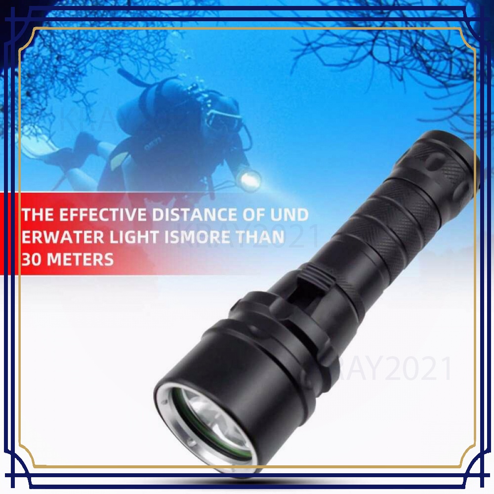 Senter LED Diving Flashlight Waterproof L2 1200 Lumens - G300