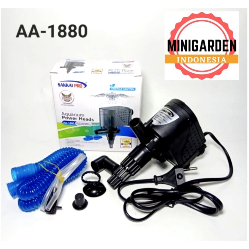 SAKKAI PRO AA-1880 POWER HEAD SUBMERSIBLE PUMP POMPA CELUP AQUARIUM