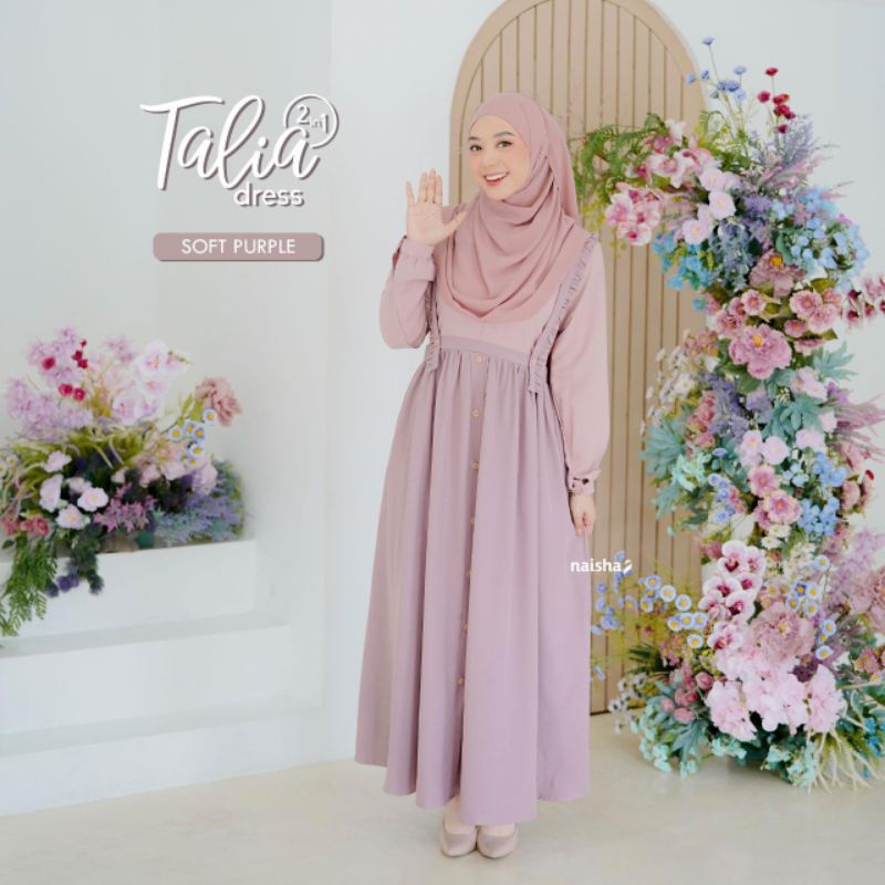 NAISHA HIJRAH - TALIA DRESS /Dress Remaja Kekinian / Gamis Remaja Naisha Hijrah