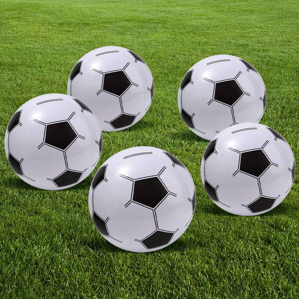 Mainan Bola Sepak Tiup Ukuran 28cm Bahan PVC Untuk Dekorasi Bar / Restoran / KTV / Outdoor