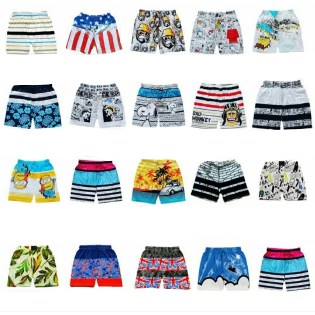 Boxer Random | Boxer Murah | Boxer Unisex | Celana Pendek Distro | Celana Pendek Dewasa | Boxer Dewasa| Boxer Pria | Motif Random