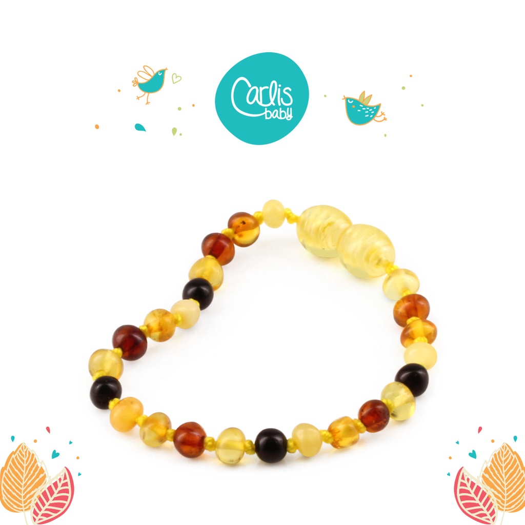 XB43M1 Kalung dan Gelang Amber Tumbuh Gigi Bayi By Carlis Baby