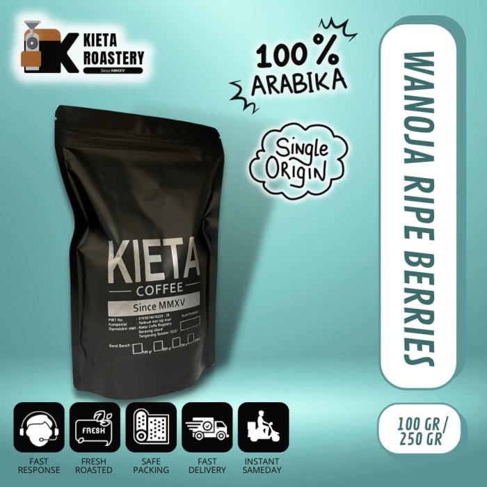 

Kopi Arabika Wanoja Ripe Berries 250gr