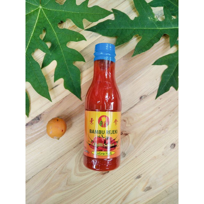 

Bambu Rejeki Chilli Sauce EXTRA Hot/SUPER Hot 360gr Botol ELITE Vegan Saus Cabe